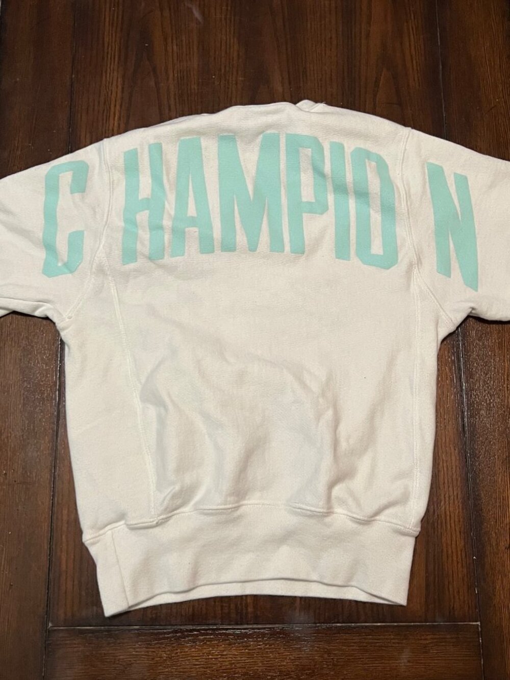 Champion Reverse Weave Sweatshirt Crewneck White Spirit Jersey Classic Unisex XS - Picture 1 of 6